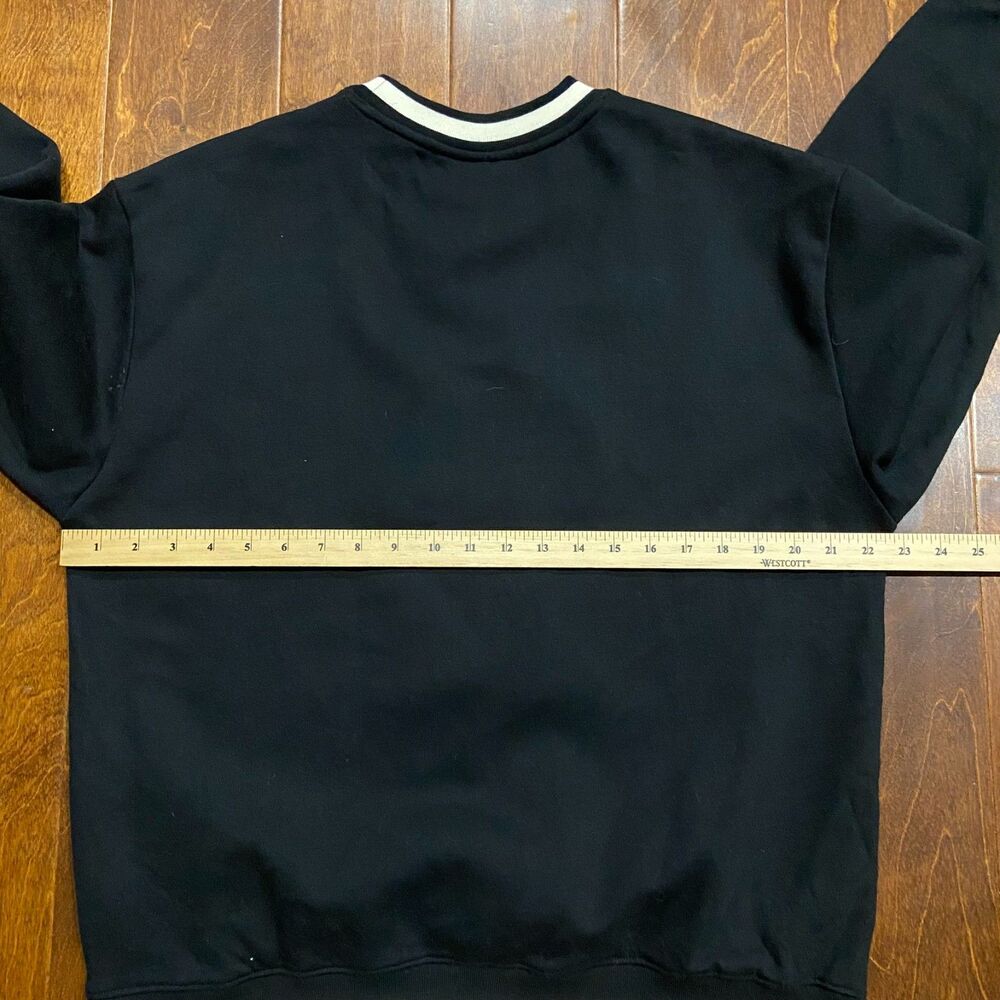 Joe Cool x Peanuts Chenille Snoopy Crewneck Sweatshirt Black Men's Size Medium - Picture 7 of 8